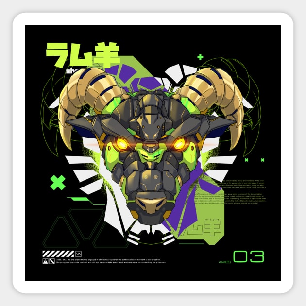 Mecha horoscope [ ARIES ] Magnet by Dnz